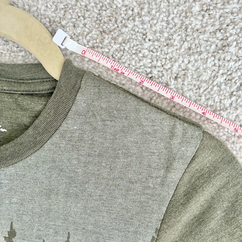 Tentree TreeBlend Forest Graphic Tee Green Crew Neck T-Shirt | Size Small - Picture 6 of 10